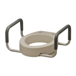 TOILET SEAT RISER WITH ARMS - STANDARD