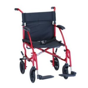 ULTRA LIGHTWEIGHT TRANSPORT CHAIR - 19" WITH SWING AWAY FOOTREST